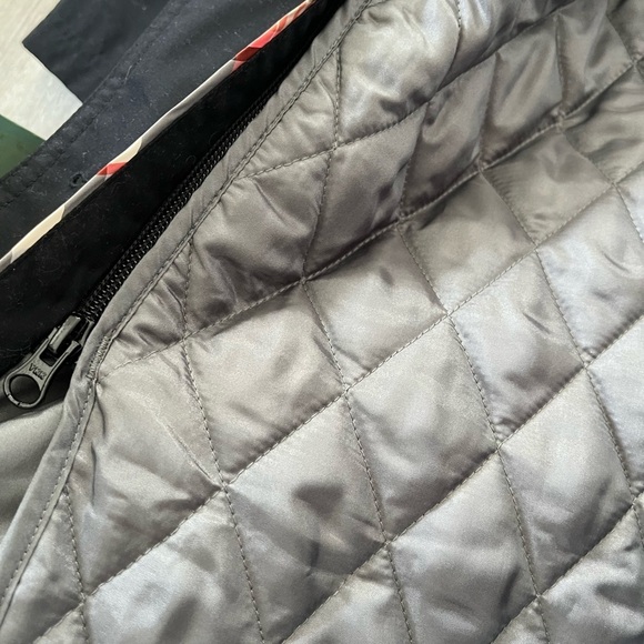 Lands End Classic Black Trench Coat Small - Picture 8 of 10